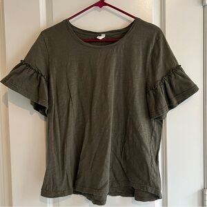 Pinkblush Maternity Ruffle Sleeve Top, Size Large